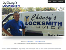 Tablet Screenshot of chaneyslocksmith.com